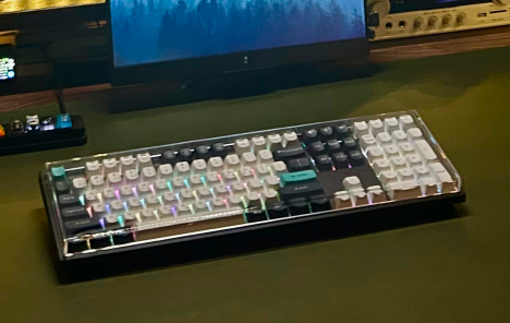 블랙 미니멀 데스크 꾸미기, 키크론 K10 PRO MAX 카본 블랙