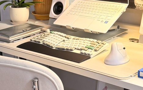 화이트 데스크 셋업 완성! 키크론 K15 PRO MAX 쉘 화이트
