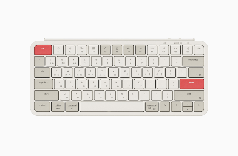 키크론 - B1 Pro 무선 텐키리스 키보드(Red)