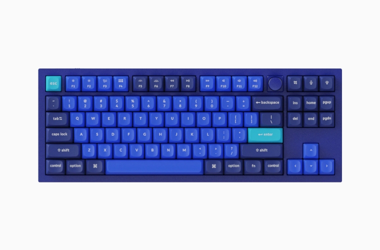 Keychron Q3 Knob Version ブルー特別色　茶軸 Q3 Knob | Keychron Korea