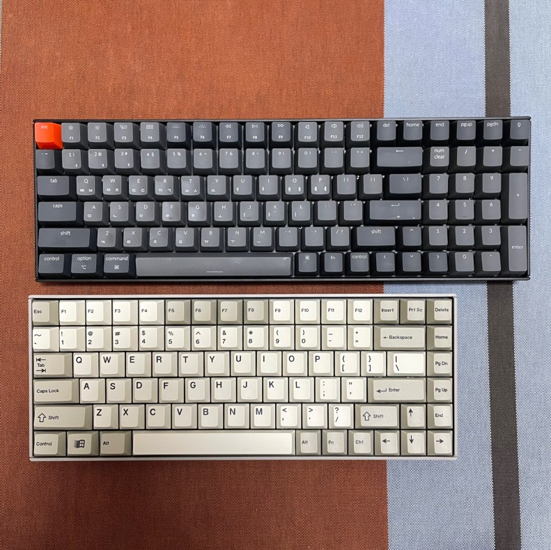 키크론 K4 White Led 게이트론 적축 리뷰!! (무선 블루투스 키보드/애플 키보드)