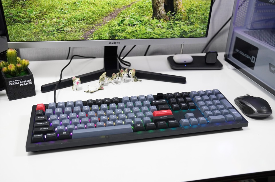 키크론 V6 Knob 풀배열 기계식 키보드 갈축 사무용 키보드