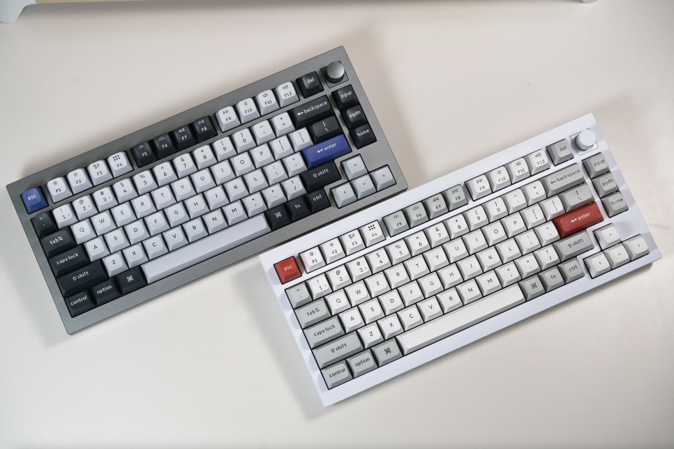 가볍고 얇은 블루투스 데스크테리어 꿀아이템 | 키크론 K1 SE 화이트