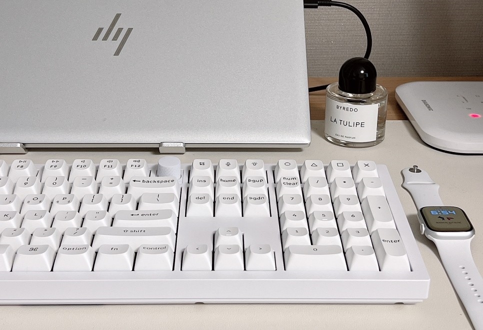 애플과 잘 어울리는 로우프로파일 키보드, 키크론 K5 SE 화이트! (Keychron K5 SE White)