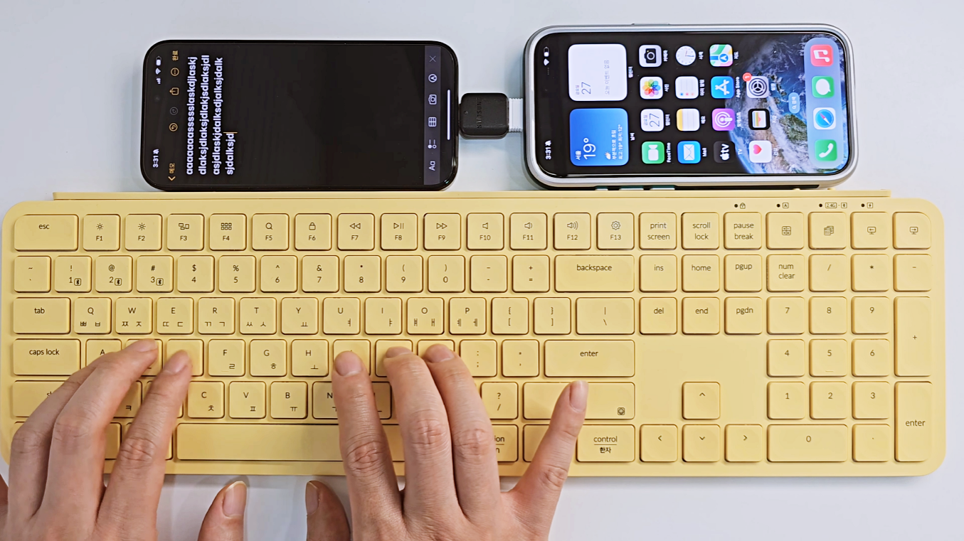 4개 기기 동시 연결 가능한 색감 예쁜 키보드! 키크론 B6 블루투스 무선 슬림 키보드