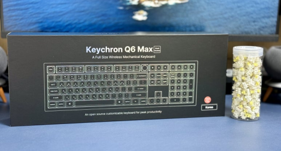 한층 더 업그레이드된 저소음 키보드 Q6 MAX와 키크론 SUPER 스위치 바나나축