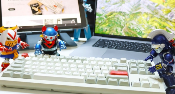 저소음 무선 기계식 키보드 추천 키크론 V3 MAX 적축 레트로 컬러 노브버전