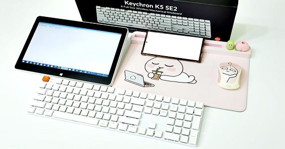 22mm두께 초 슬림 기계식 키보드 키크론 K5 SE2