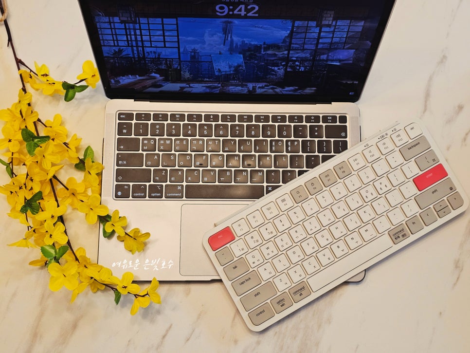 휴대용 블루투스 키보드 추천, 키크론 B1 PRO 레트로 레드