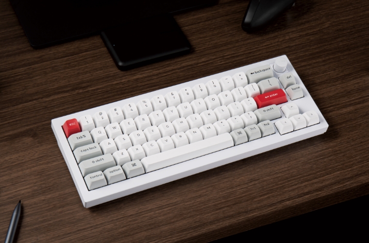 Keychron Q2 Pro ホワイト/レッド Keychron Q2 Pro メカニカルキーボードUS配列